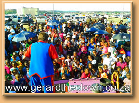 Gerard doing a show in Kwamashu KZN